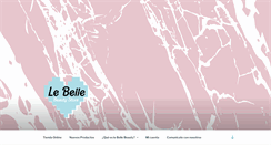 Desktop Screenshot of lebellebeauty.com