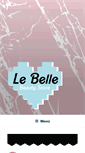 Mobile Screenshot of lebellebeauty.com